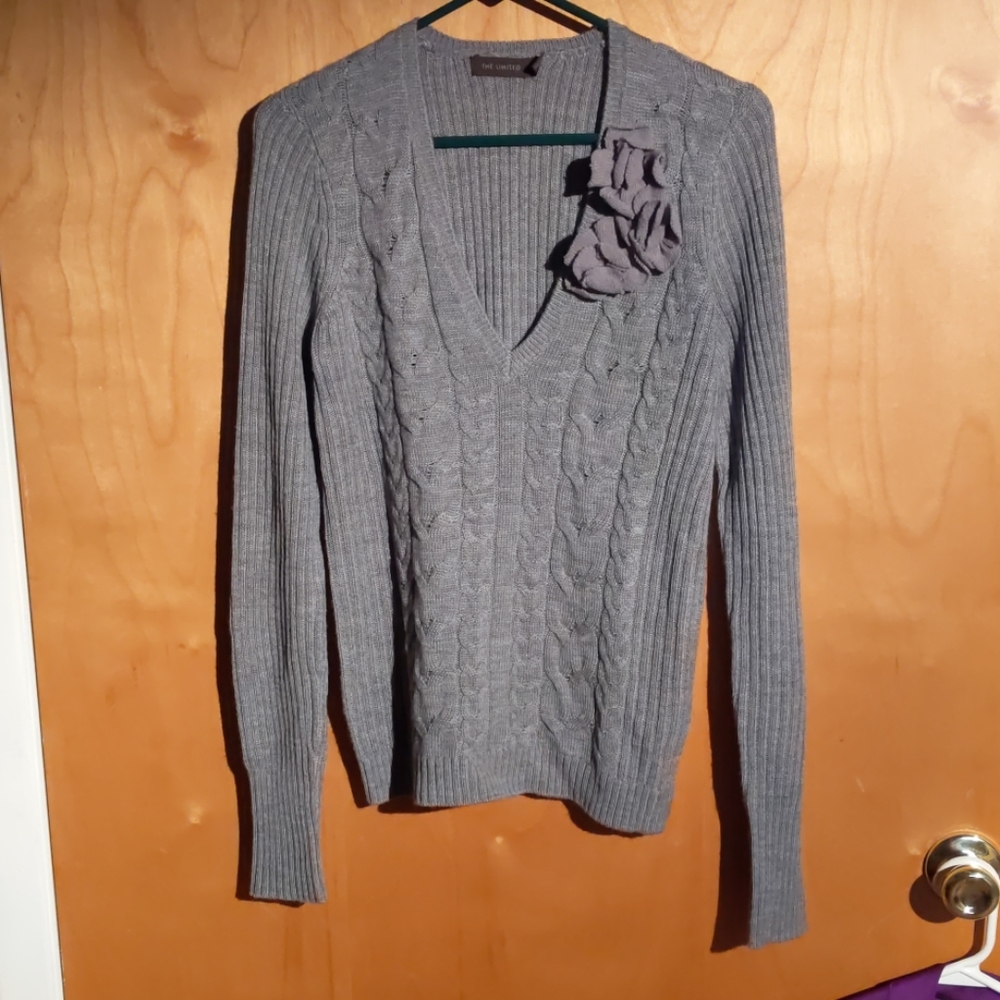 Gray sweater